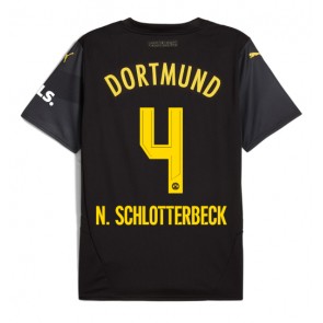 Borussia Dortmund Nico Schlotterbeck #4 Venkovní Dres 2024-25 Krátký Rukáv